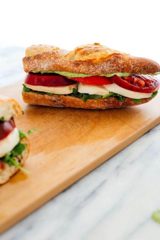 Caprese Sub with Fresh Mozzarella
