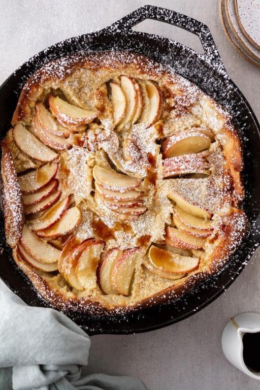 Caramel Apple German Pancake
