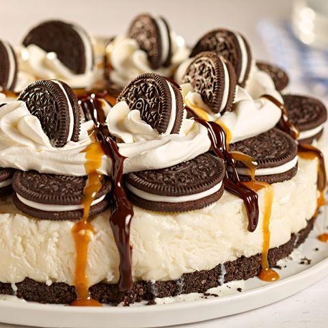 Caramel Cookies and Cream Ice Cream Cake