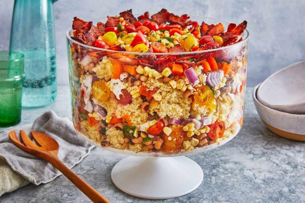 Caramelized Onion Cornbread Salad