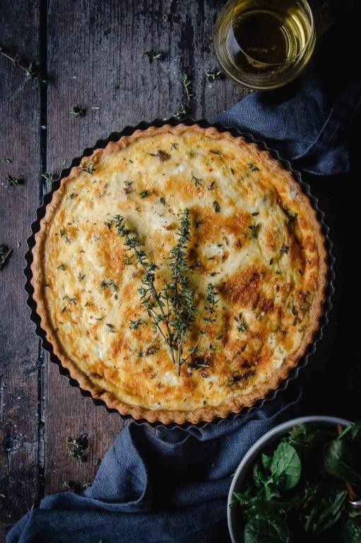 Caramelized Onion and Goat Cheese Pie