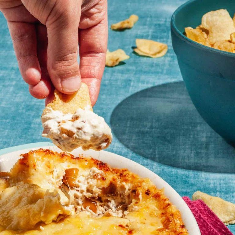 Caramelized Onion and Gruyere Boat Dip