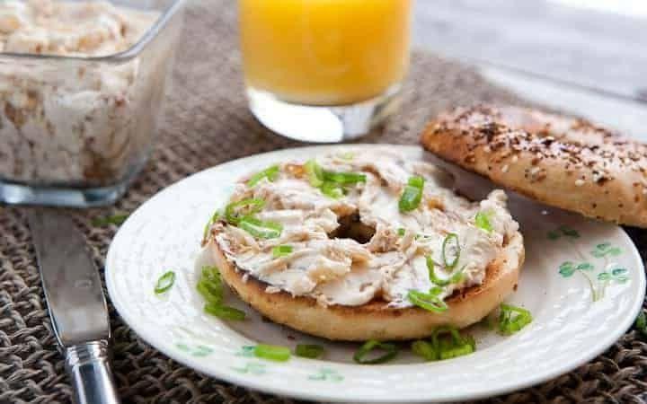 Caramelized Onion and Swiss Bagel