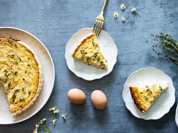 Caramelized Onion and Thyme Egg Souffle