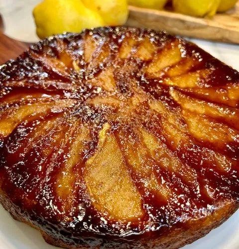 Caramelized Pear Upside-Down Cake