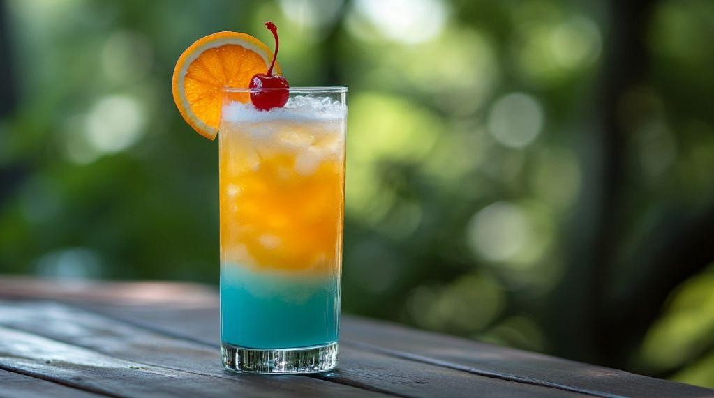 Caribbean Sunset Rum Shot