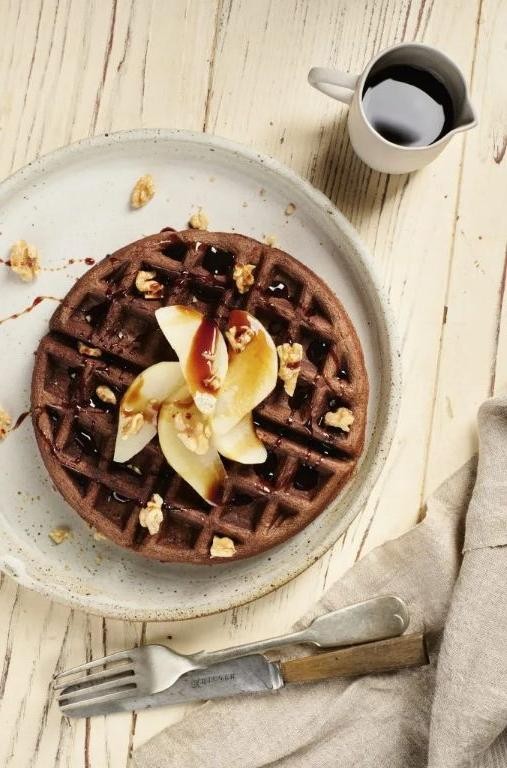 Carob Powder Waffles