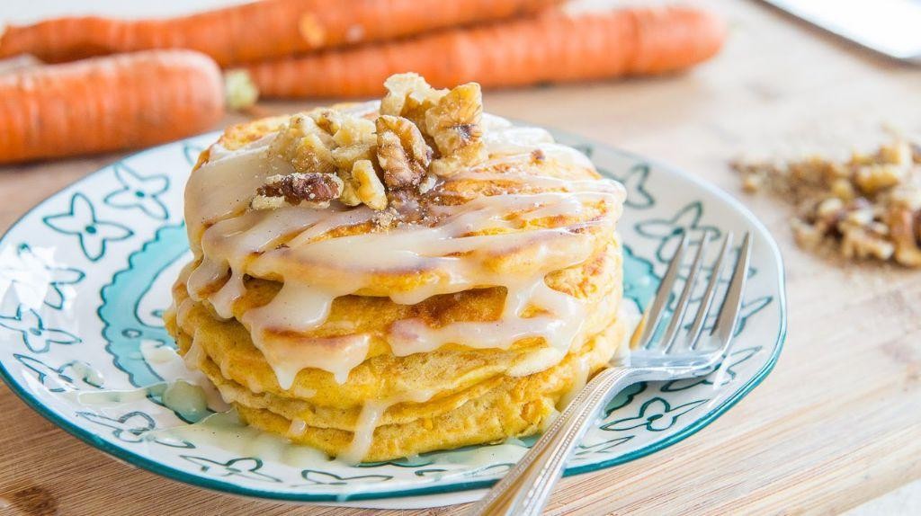 Carrot Cake Souffle Pancakes