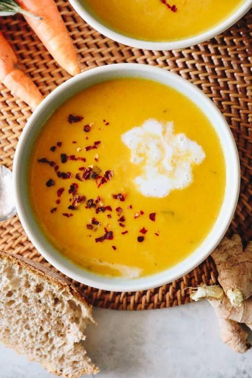 Carrot and Ginger Gnocchi Soup