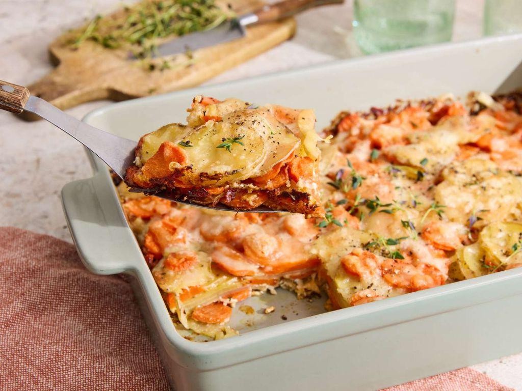 Carrot and Potato Gratin