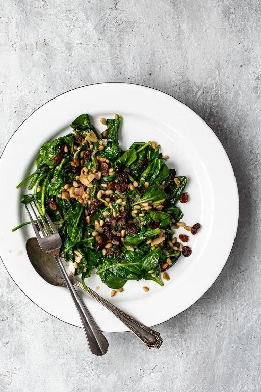 Catalan Spinach Salad