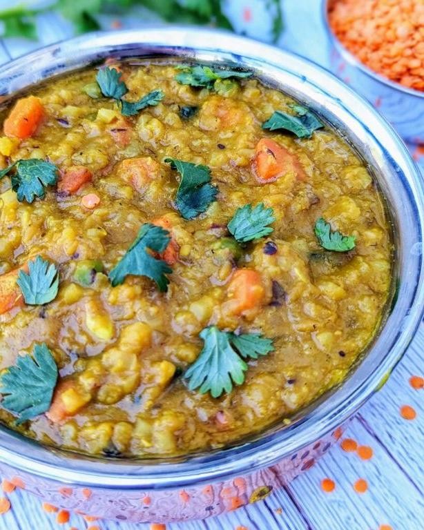 Cauliflower Rice Khichdi with Moong Dal