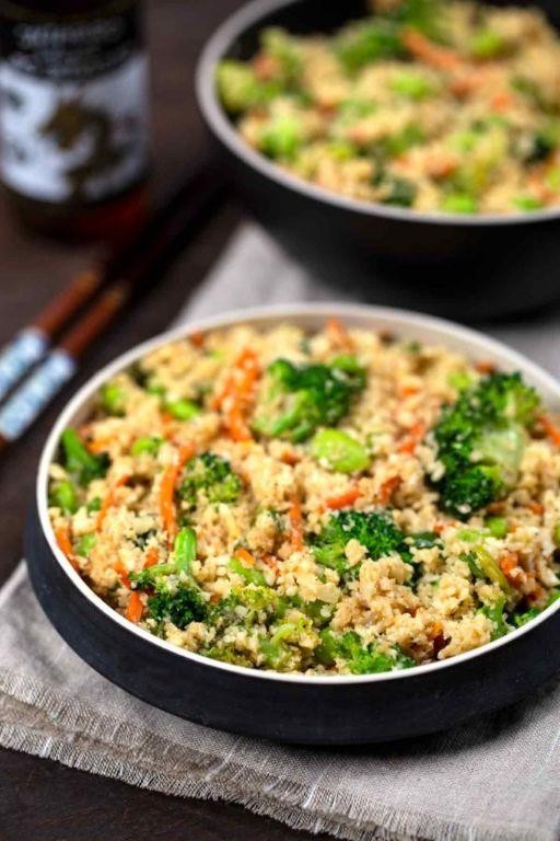 Cauliflower Rice Stir Fry with Vegetables