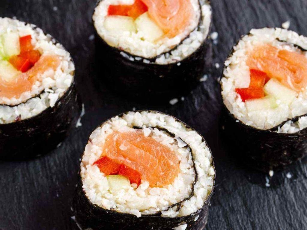 Cauliflower Rice Sushi Rolls