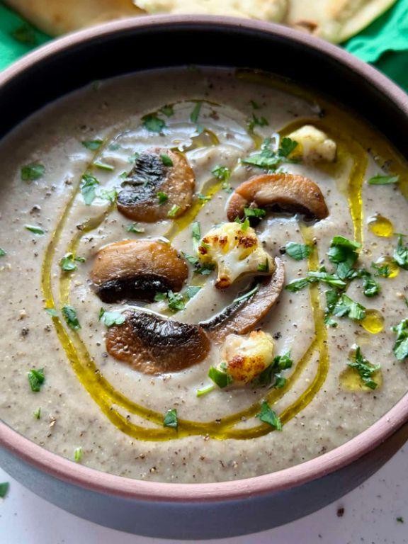 Cauliflower and Mushroom Soup