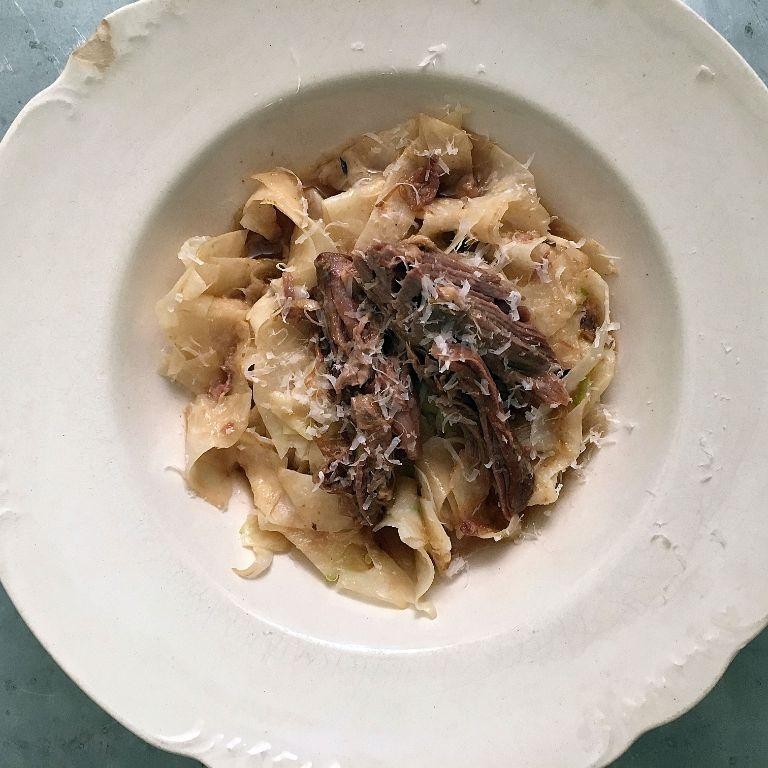 Celery Root Noodles with Truffle Oil