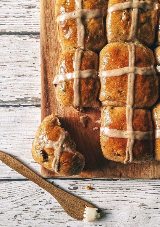 Chai Spiced Hot Cross Buns