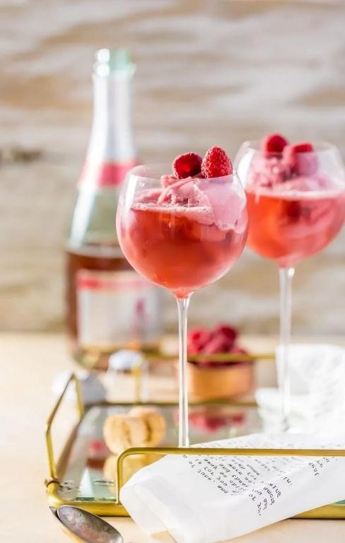 Champagne Raspberry Sorbet