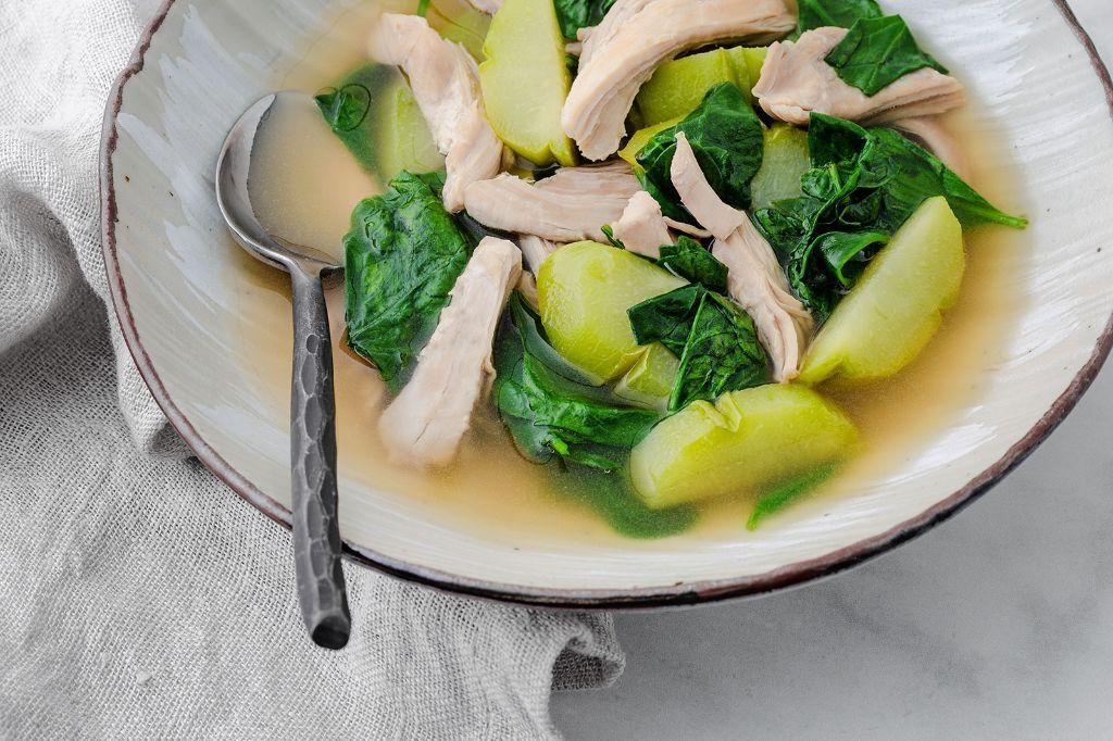 Chayote and Chicken Soup