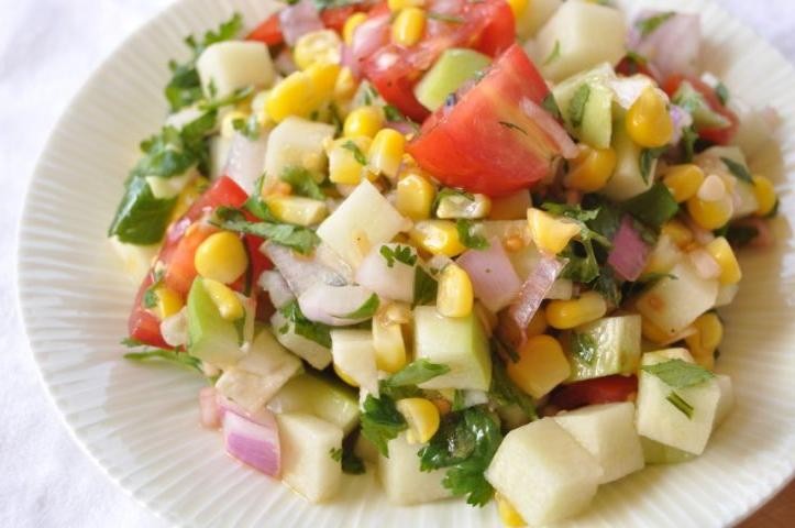 Chayote and Corn Salad