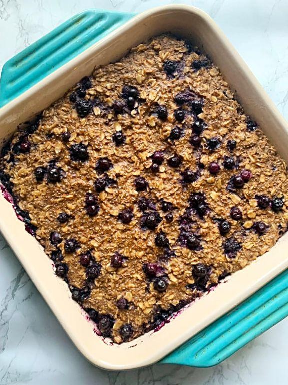 Cheerios Blueberry Oatmeal Bake
