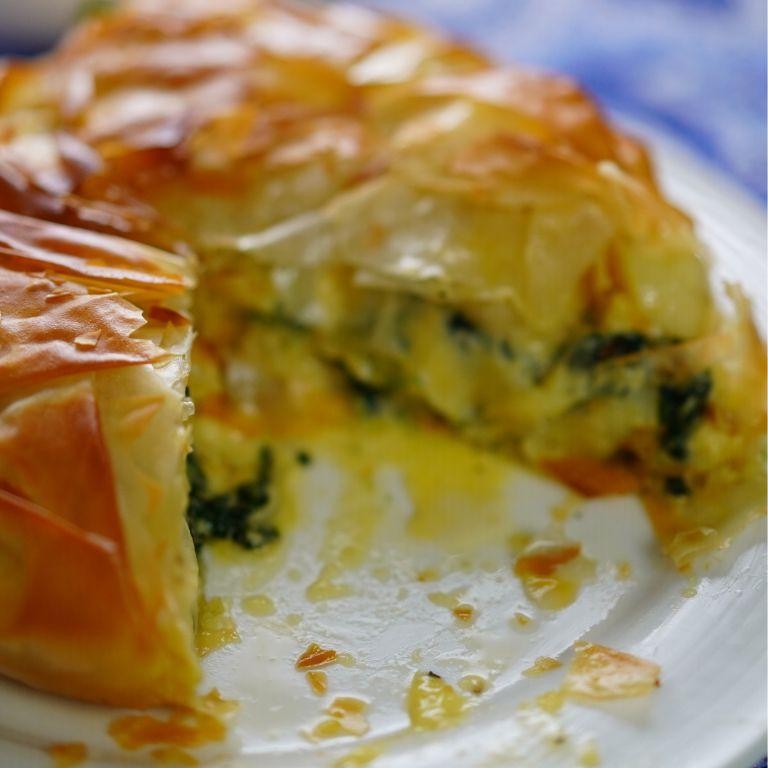 Cheese and Potato Filo Pasty