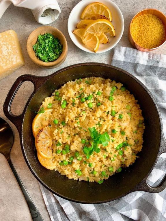 Cheesy Baked Acini de Pepe