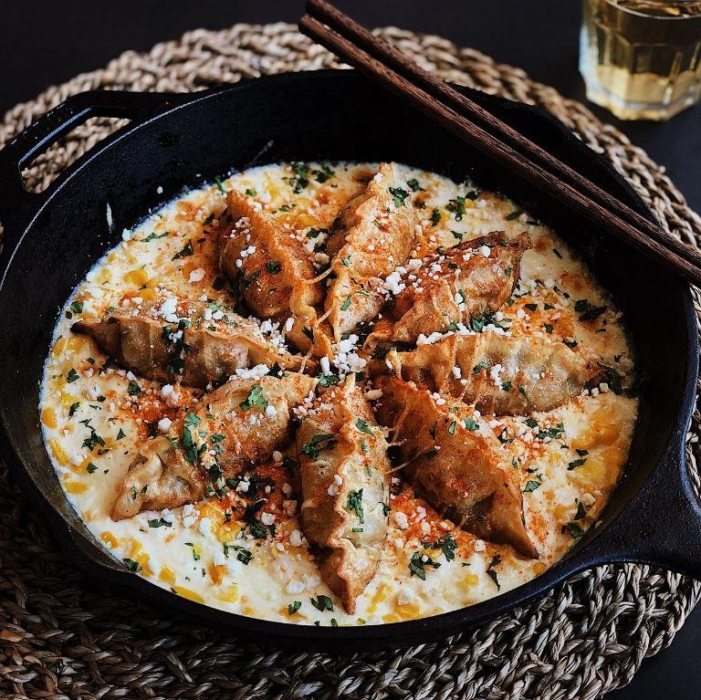 Cheesy Corn Fried Dumplings