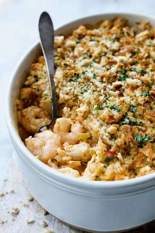 Cheesy Crab and Rice Casserole