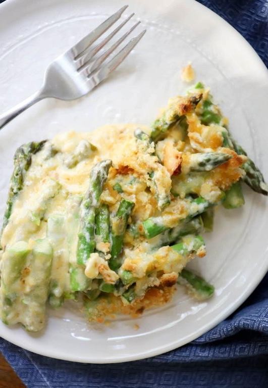 Cheesy Frozen Asparagus Casserole