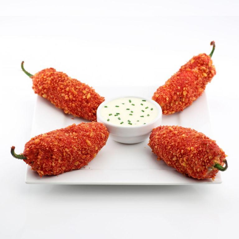Cheesy Hot Cheeto Stuffed Jalapenos
