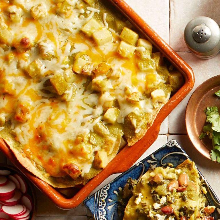Cheesy Potato Enchiladas
