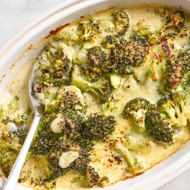 Cheesy Roasted Broccoli Casserole