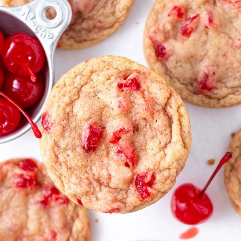 Cherry Almond Cookies in a Jar