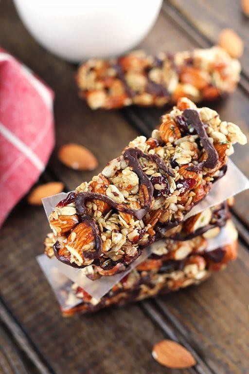 Cherry Dark Chocolate Granola Bars