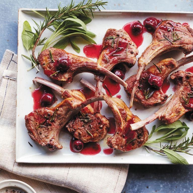 Cherry Glazed Lamb Kabobs