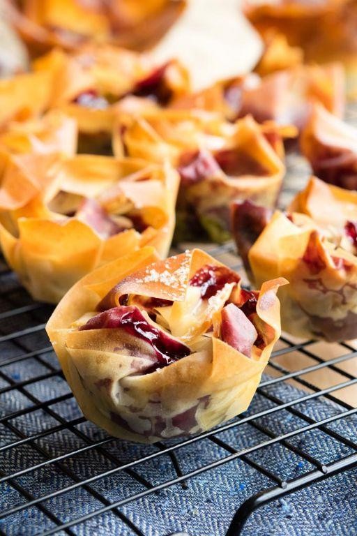 Cherry and Almond Filo Pasty