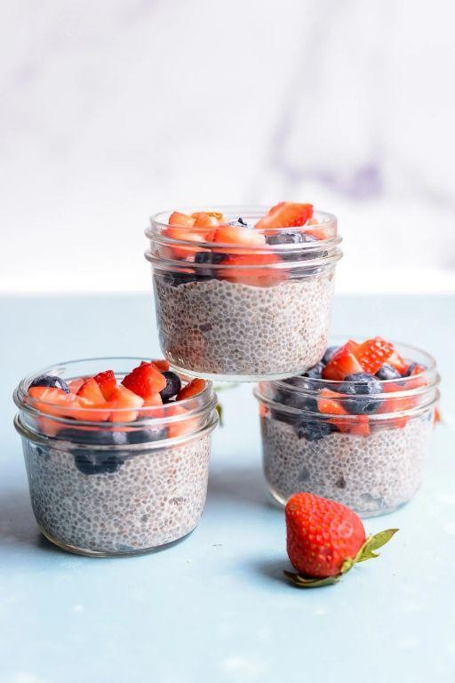 Chia Seed Pudding with Vegan Protein Powder