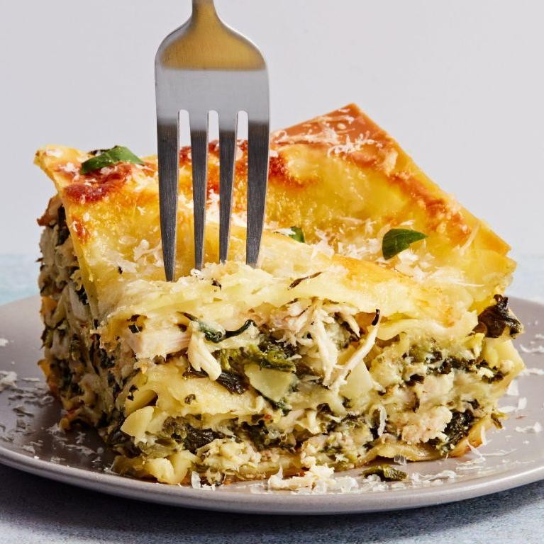 Chicken Artichoke Spinach Lasagna