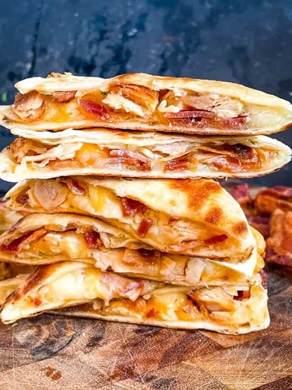 Chicken Artichoke and Bacon Quesadilla