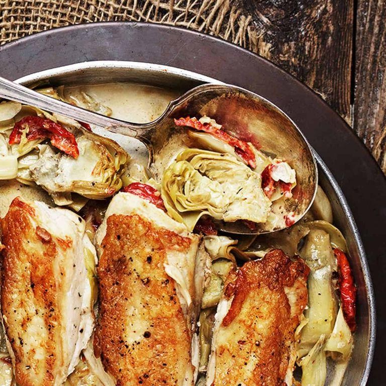 Chicken Artichoke and Sun-Dried Tomato Panini