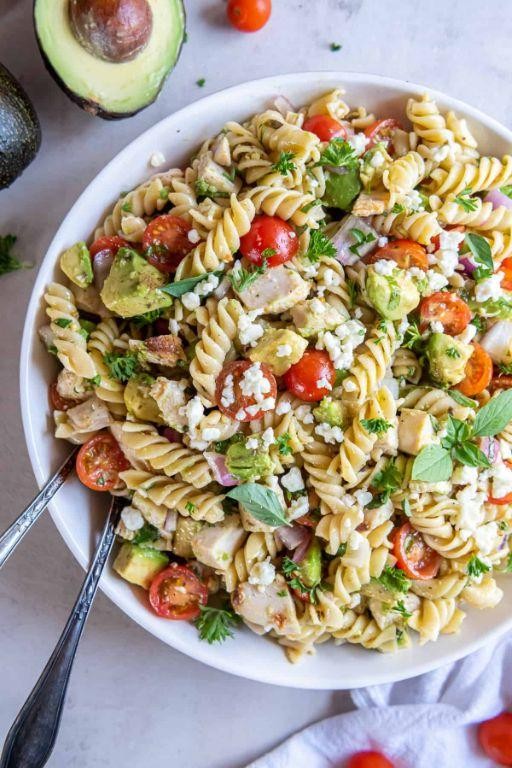 Chicken Avocado Pasta Salad