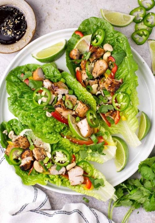 Chicken Breast Wrapped in Lettuce
