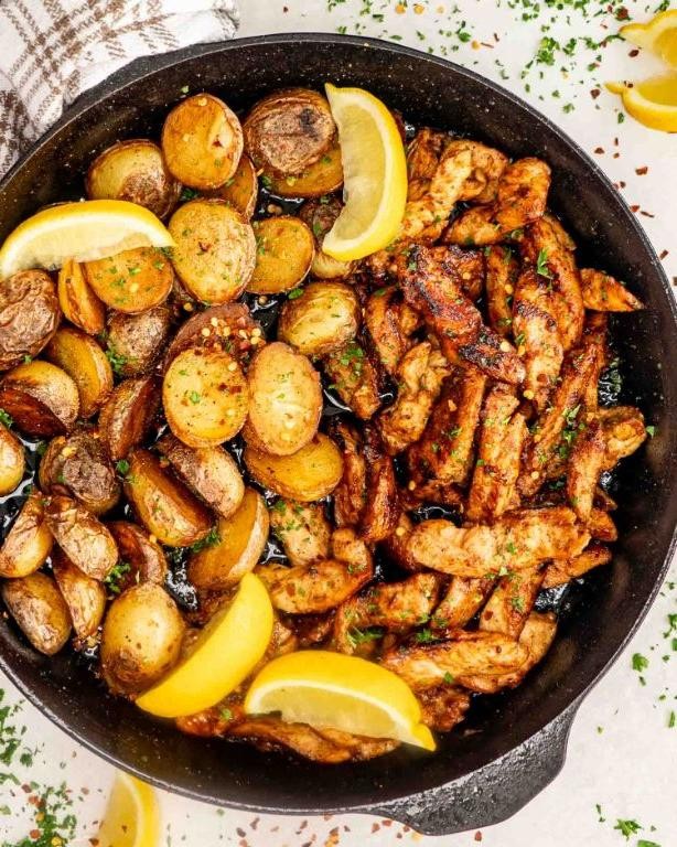Chicken Breast and Potato Skillet with Herbs