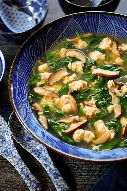 Chicken Breast and Spinach Soup
