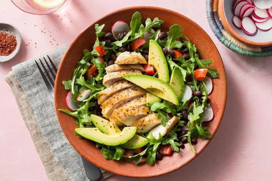 Chicken Breast with Black Bean Salad