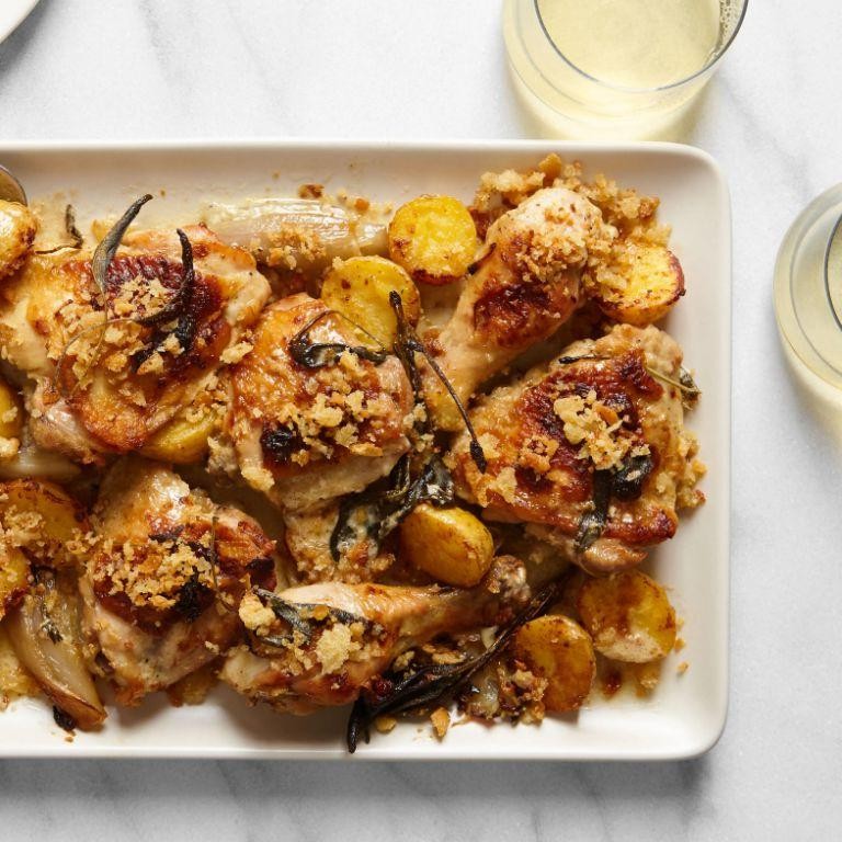 Chicken Breast with Potato Gratin