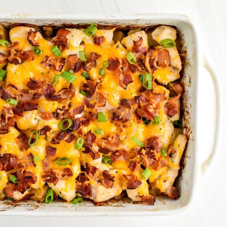 Chicken Breast with Potato and Bacon Bake