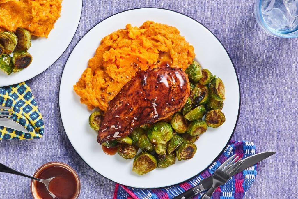 Chicken Breast with Sweet Potato Mash