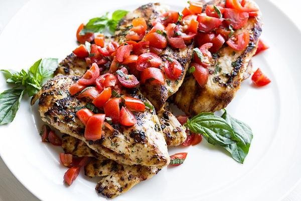Chicken Breast with Tomato Basil Relish